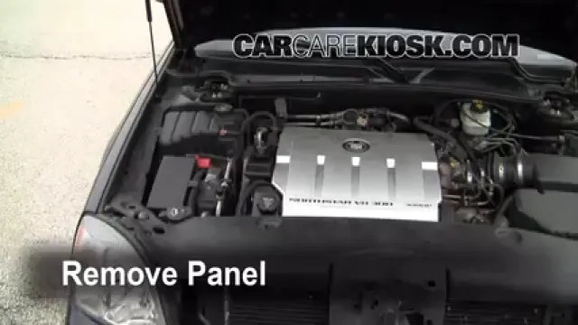 2004 Cadillac DeVille DTS 4.6L V8 Filtre à air (intérieur) Changement